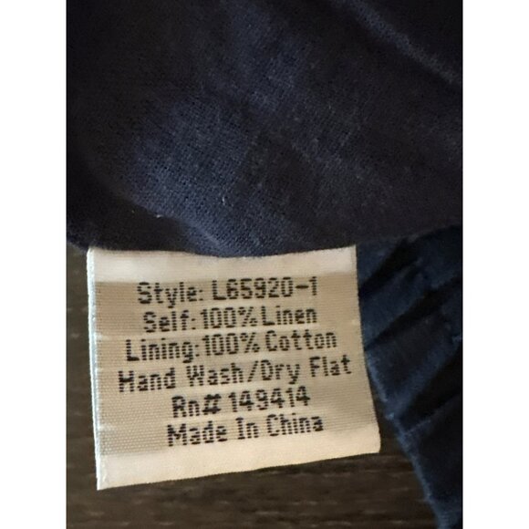 NWT Johnny Was Jade Nora Navy Eyelet Linen W/Cotton Lining Shorts Size S - Picture 6 of 9